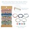 Wrapables Boho Hair Tie Bracelets for Women, No Damage Elastic Hair Bands, Hair Accessories for Thick and Thin Ponytails (20pcs), Pearls Bright